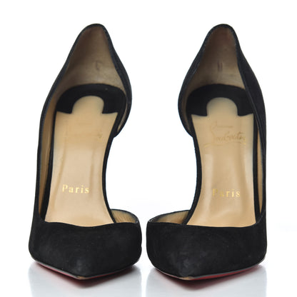 Christian Louboutin Veau Velours Iriza 100 Pumps 38 Black 2 of 22