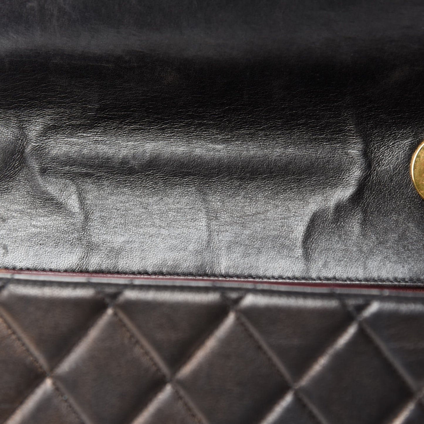 Lambskin Quilted XL Jumbo Single Flap Black