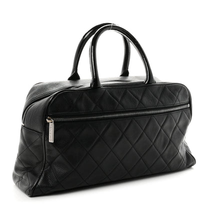 Chanel Caviar Patent Quilted Large Bowler Black 3 of 10