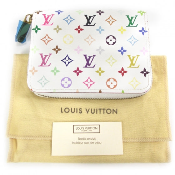 Louis Vuitton Monogram Multicolor Zippy Coin Purse White 6 of 8