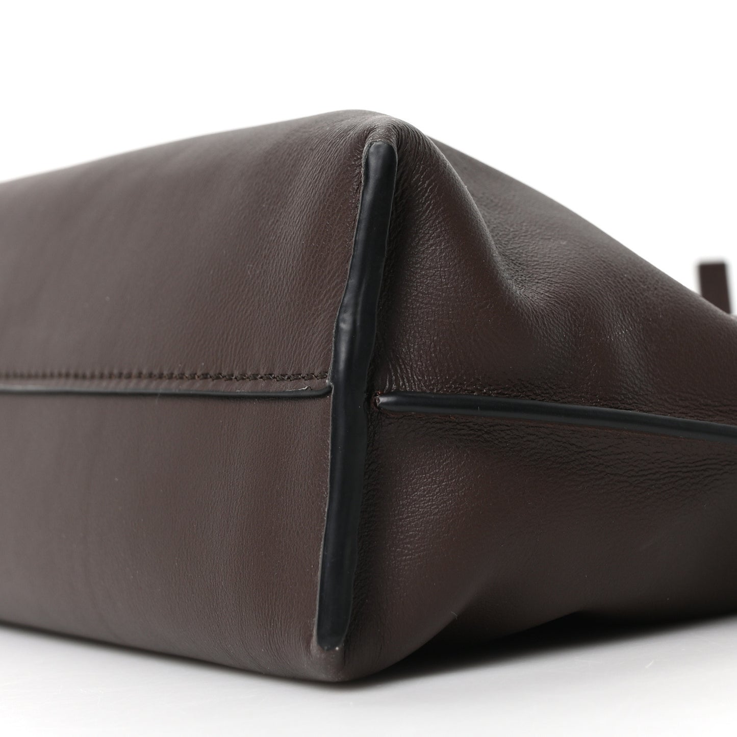 Calfskin Mini Flamenco Knot Clutch Chocolate