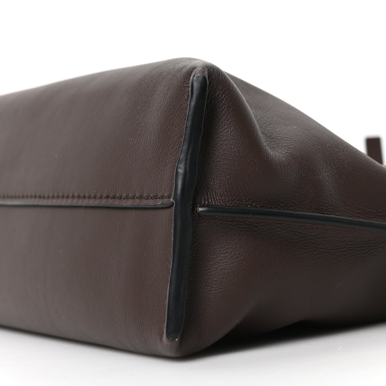 Loewe Calfskin Mini Flamenco Knot Clutch Chocolate 9 of 9