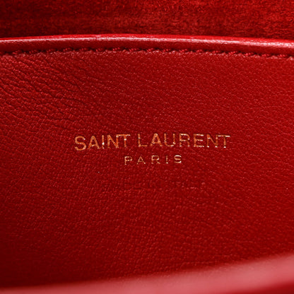 Saint Laurent Calfskin Baby Monogram Cabas Red 6 of 8