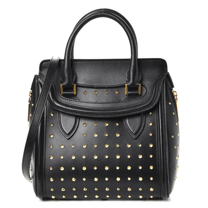 Alexander McQueen Calfskin Studded Small Heroine Black 1 of 9