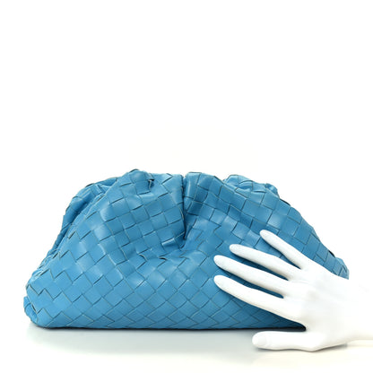 Bottega Veneta Nappa Maxi Intrecciato The Pouch Oversized Clutch Swimming Pool 2 of 11