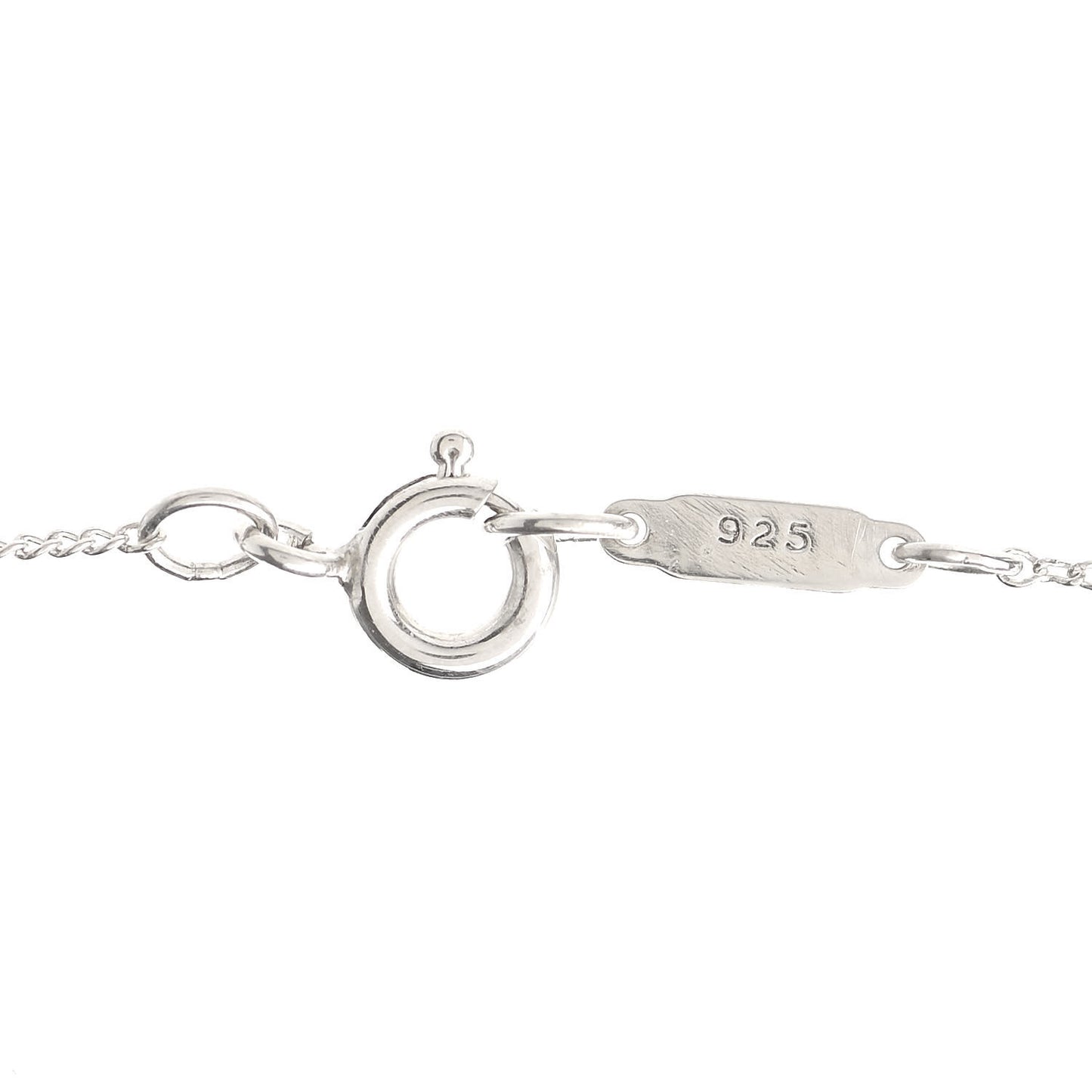 Sterling Silver Small Ribbon Pendant Necklace