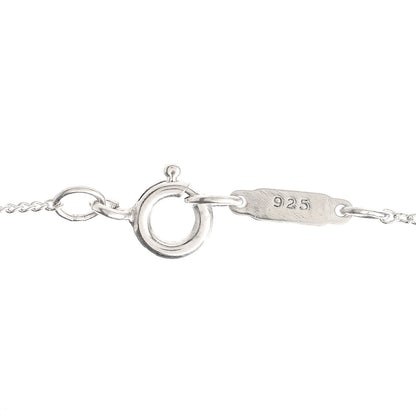 Tiffany Sterling Silver Small Ribbon Pendant Necklace 5 of 7