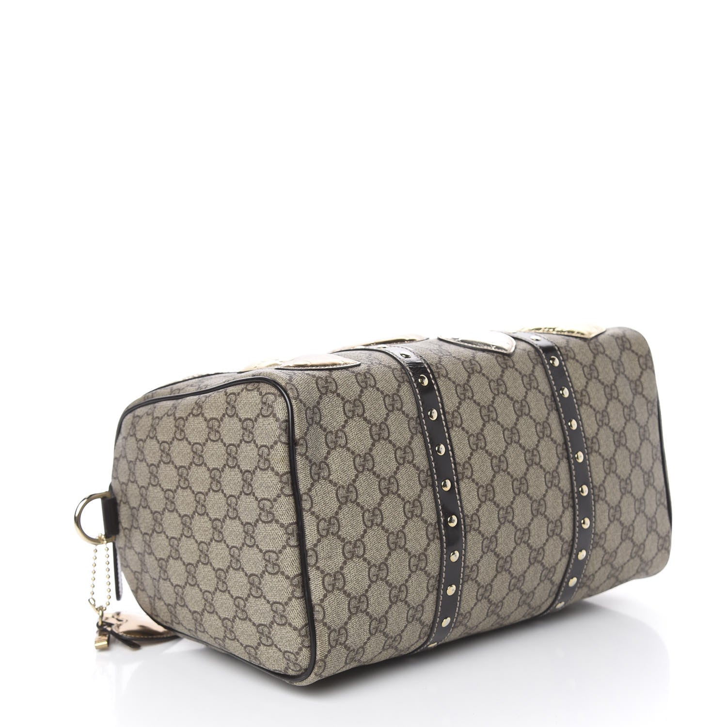 Gucci Monogram Guccissima Hearts Studded Medium Joy Boston Dark Brown 4 of 12
