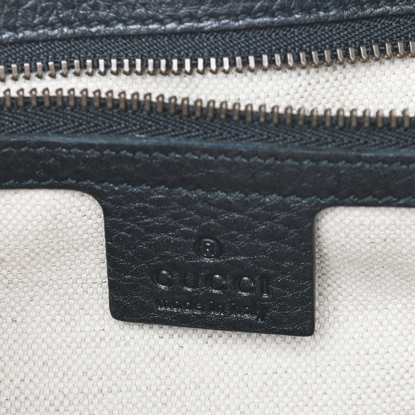 Calfskin Large GG Marmont Shoulder Bag Black