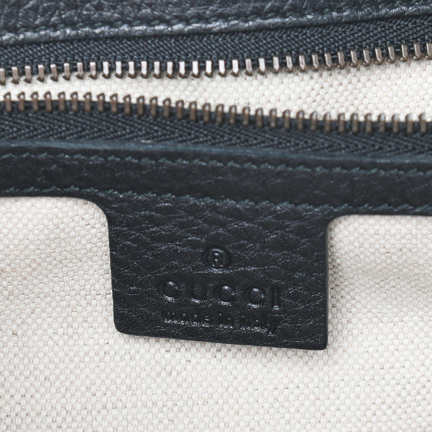 Gucci Calfskin Large GG Marmont Shoulder Bag Black 6 of 11