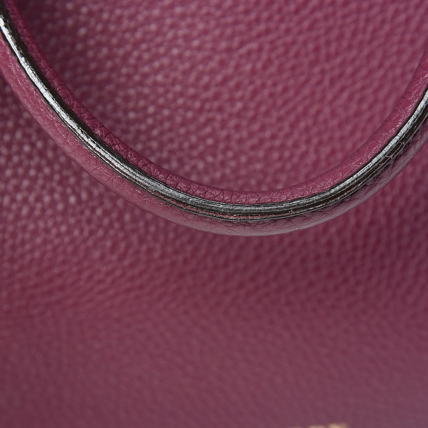 Derby Calfskin House Check Medium Banner Tote Dark Plum