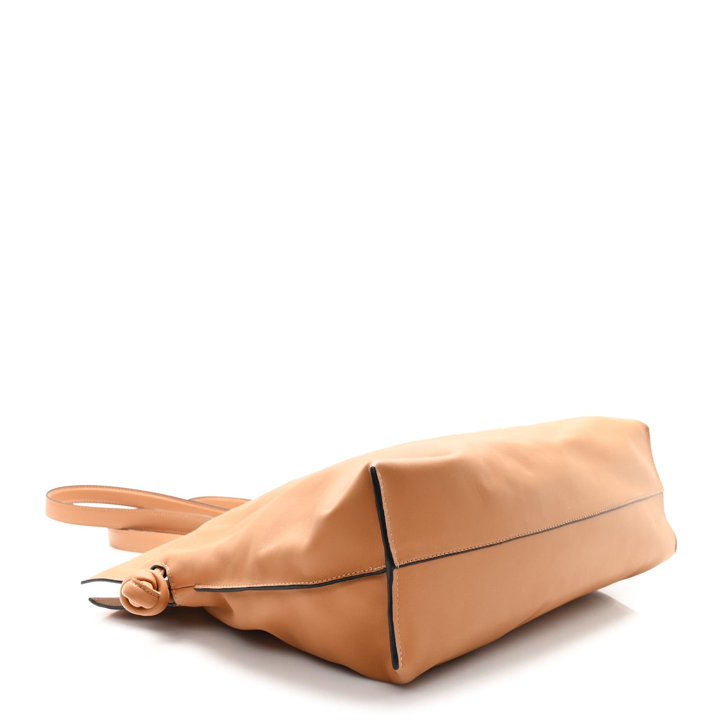 Calfskin Large Flamenco Knot Bag Warm Desert