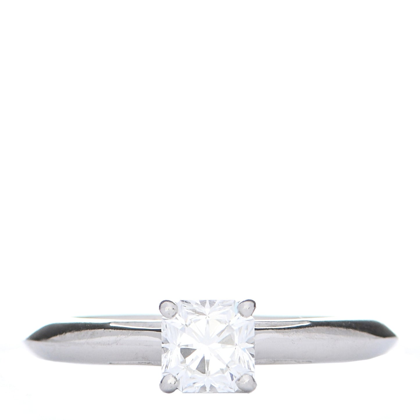 Platinum Diamond .54ct Solitaire Lucida Engagement Ring 47 4
