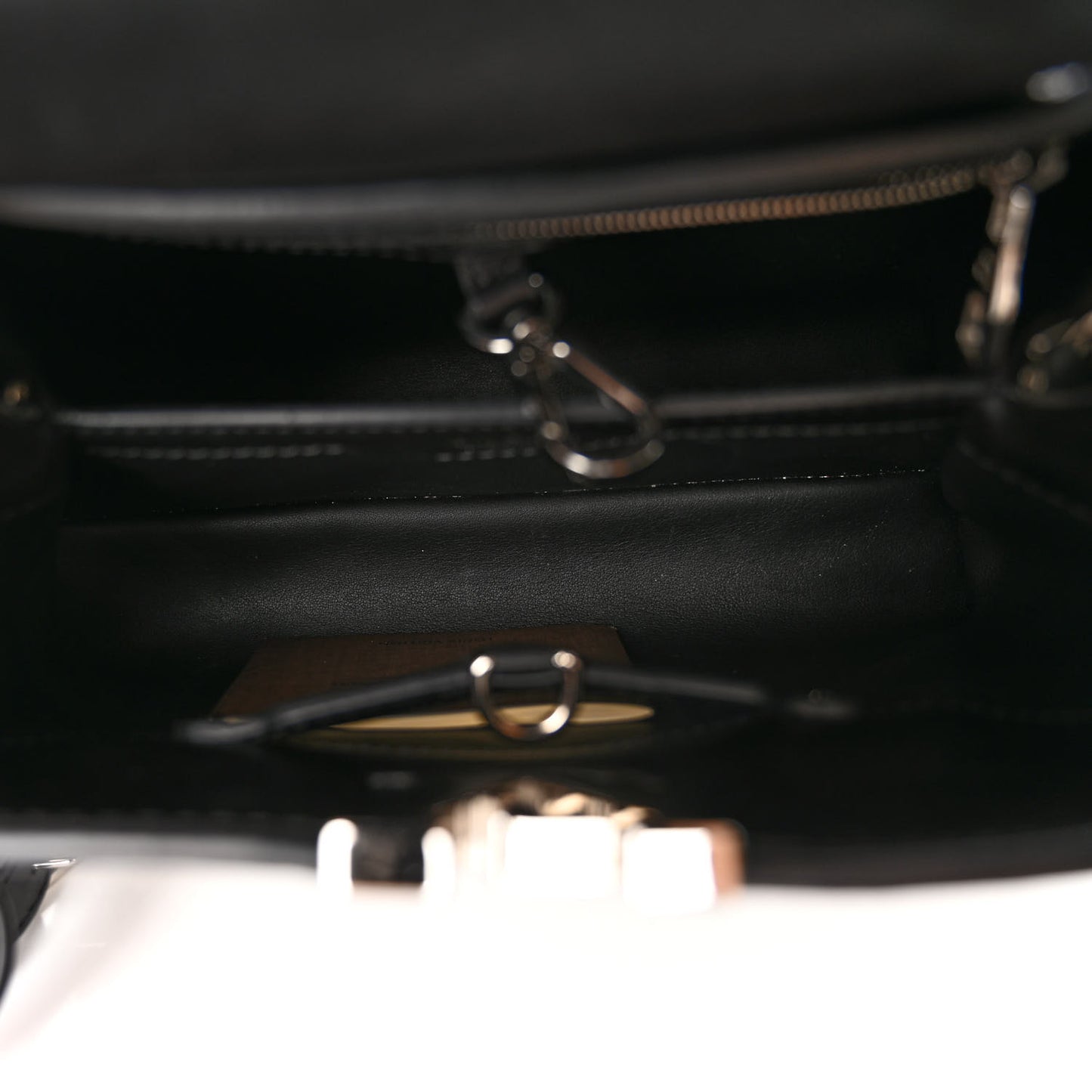 Calfskin Plaited Capucines BB Black