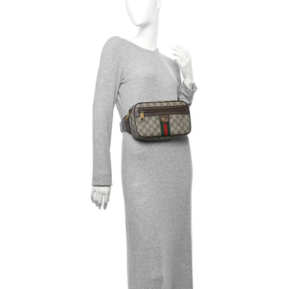 Gucci Soft GG Supreme Monogram Medium Ophidia Belt Bag Dark Brown 2 of 10