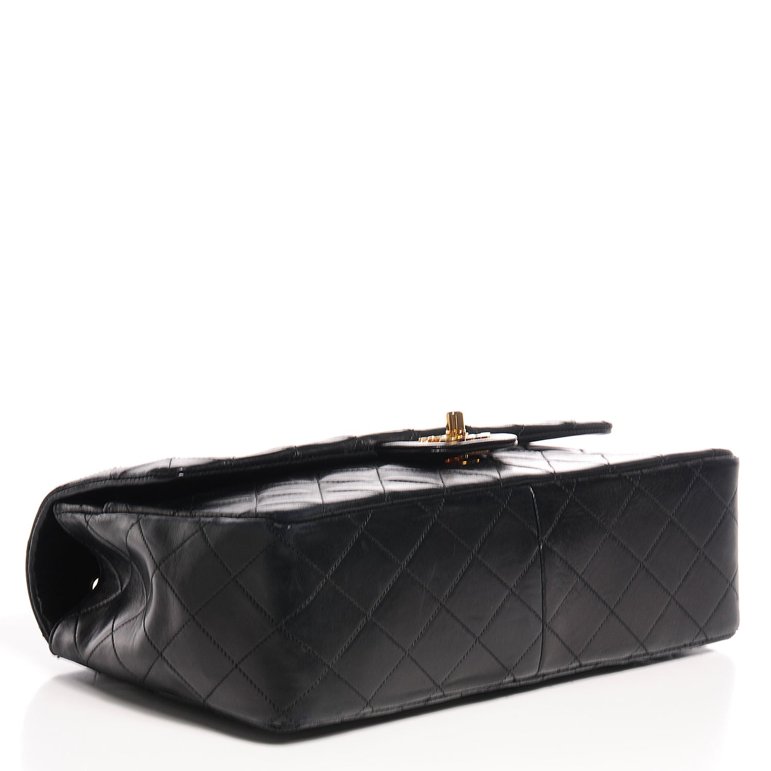 Chanel Lambskin Medium Single Flap w Wallet Black 4 of 12