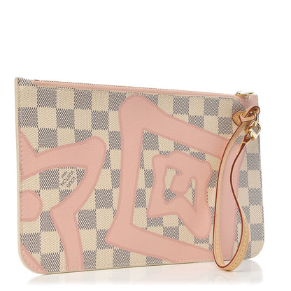 Louis Vuitton Damier Azur Tahitienne Neverfull MM GM Pochette 3 of 8