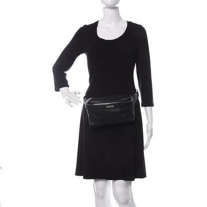 Saint Laurent Calfskin City Belt Bag Black 2 of 10