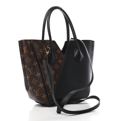 Louis Vuitton Calfskin Monogram Kimono Tote PM Black 3 of 8