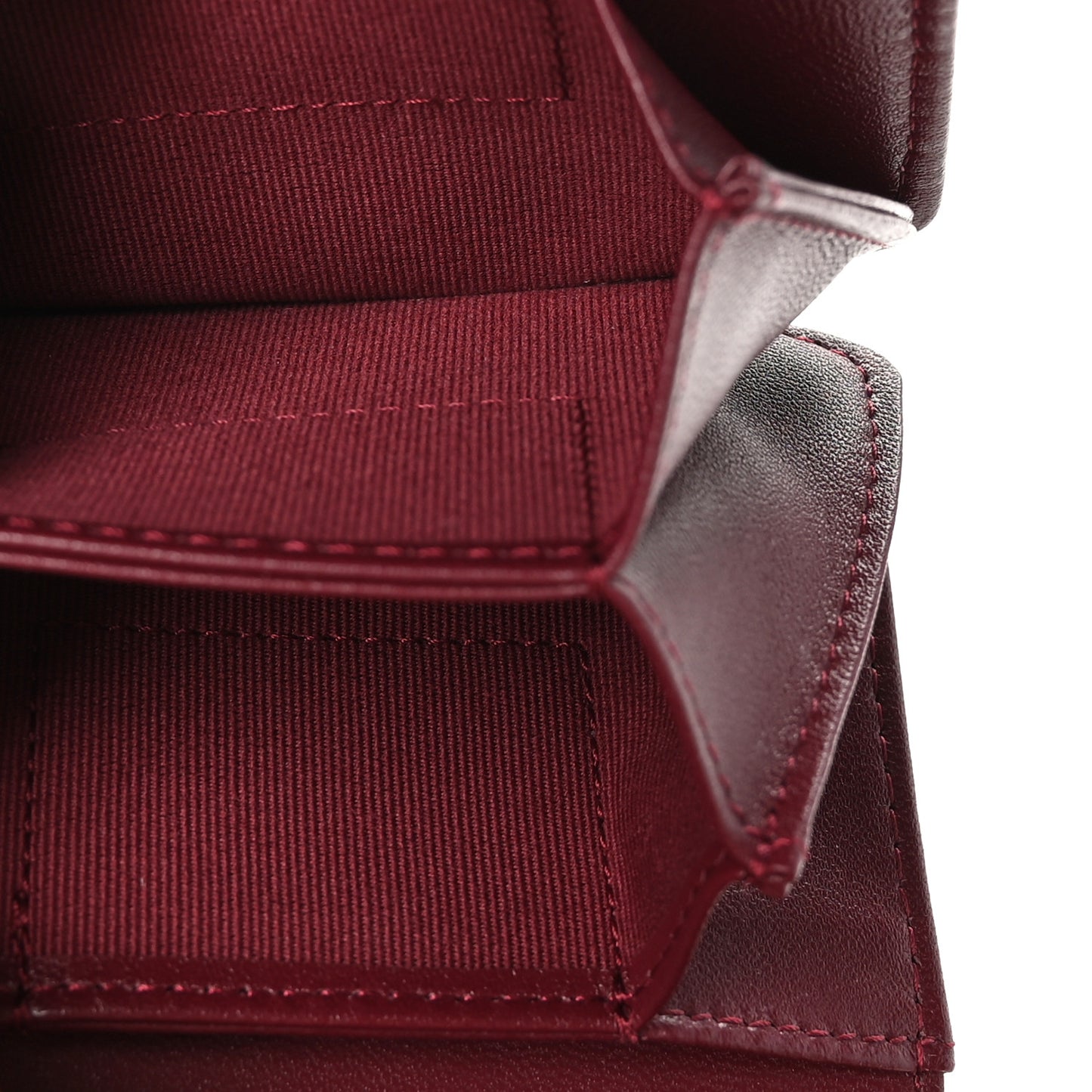 Lambskin Quilted Mini Flap With Chain Burgundy