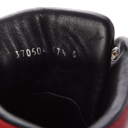 Gucci Calfskin New Praga Karibu High Top Sneakers 37.5 Black Red Green 7 of 9