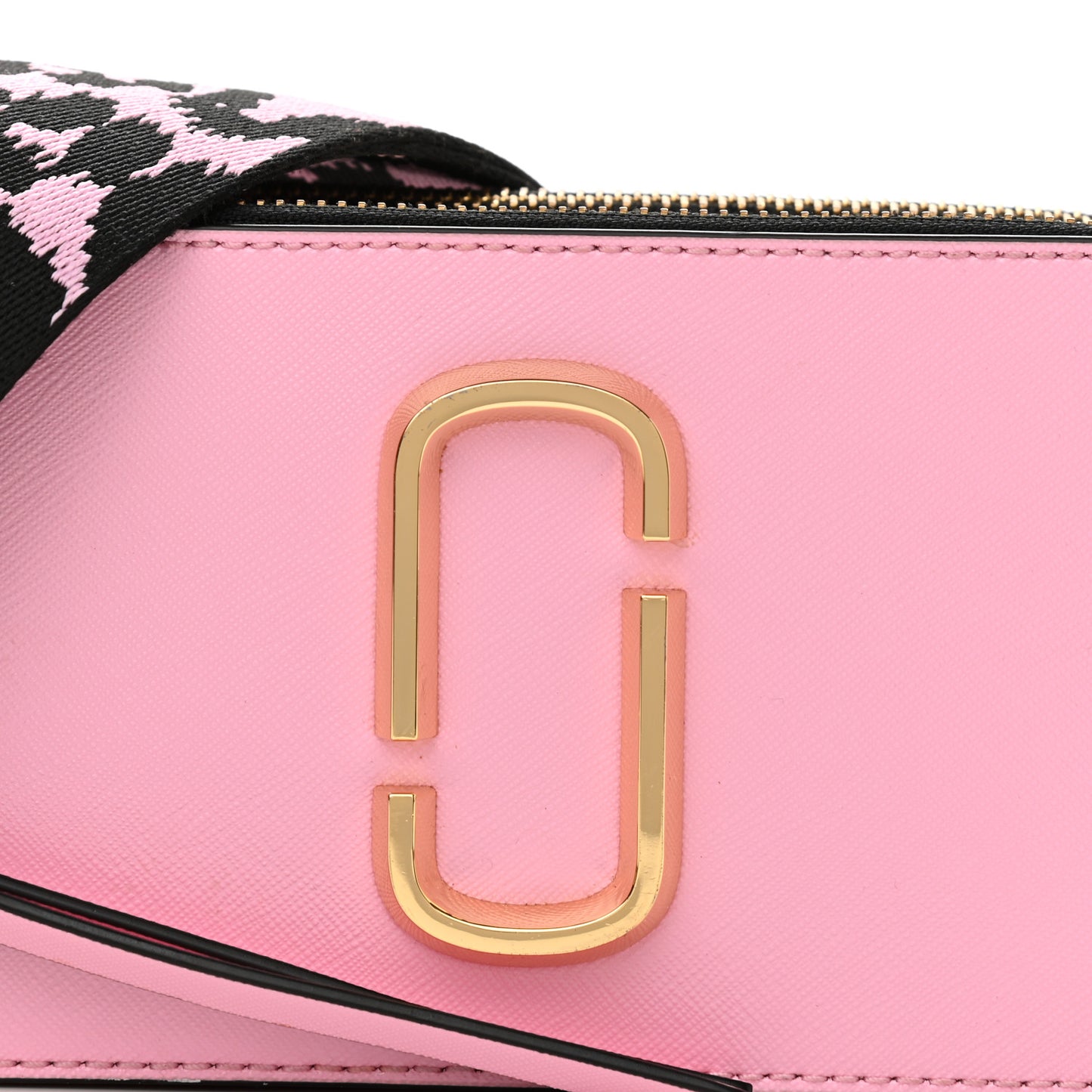 Saffiano Small Snapshot Camera Bag Pink Multicolor