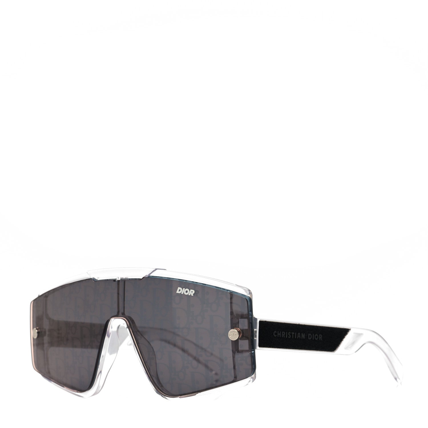 Christian Dior Acetate Diorxtrem MU Oblique Mask Sunglasses Crystal 1 of 7