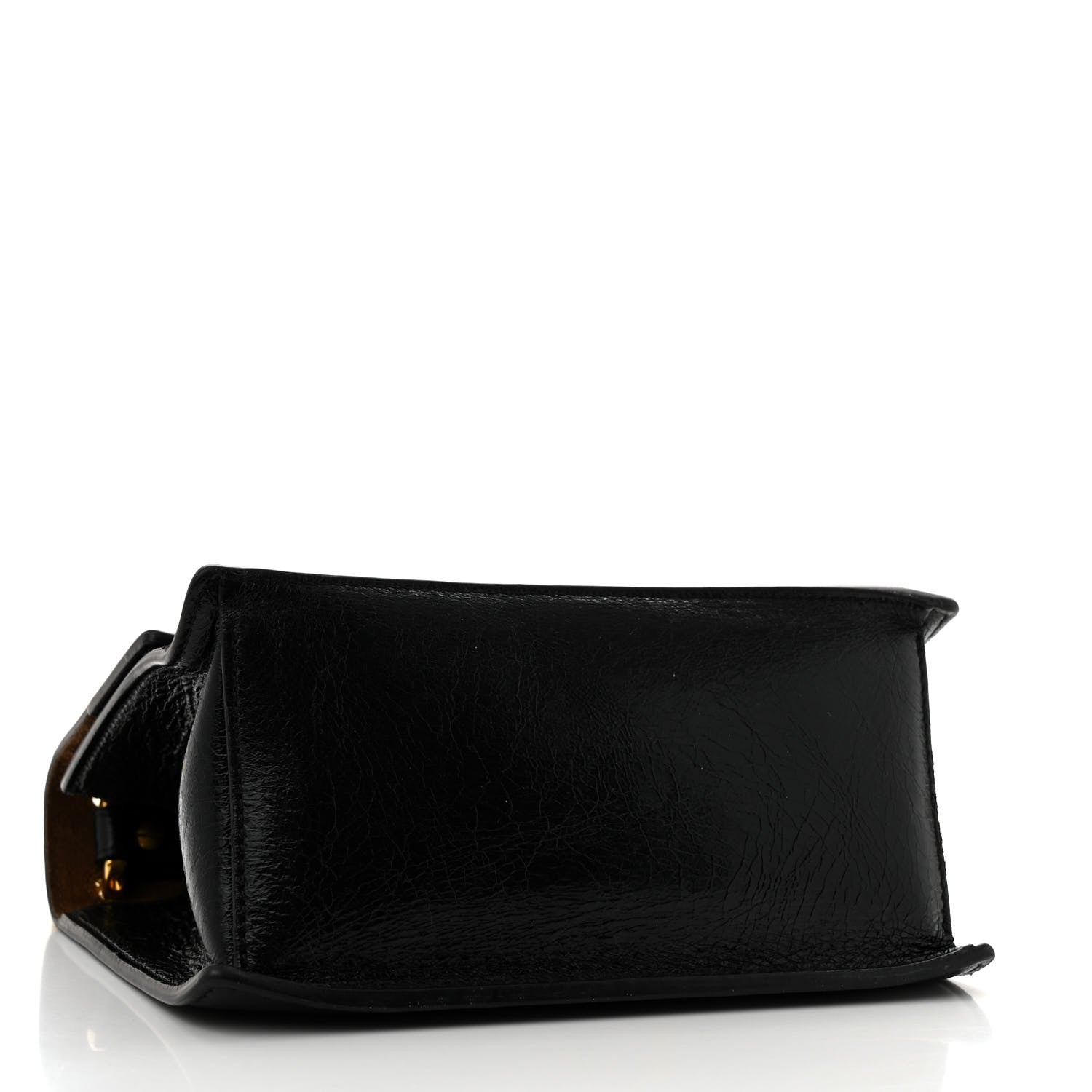 Fendi Agnello Old Shine Small Kan U Shoulder Bag Black 4 of 12
