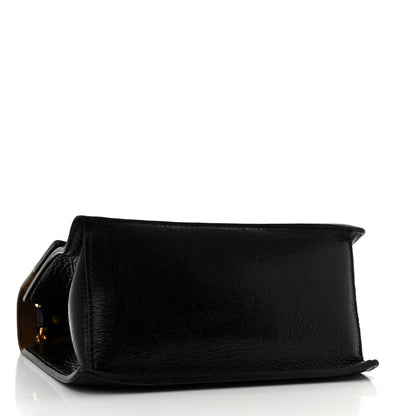 Fendi Agnello Old Shine Small Kan U Shoulder Bag Black 4 of 12
