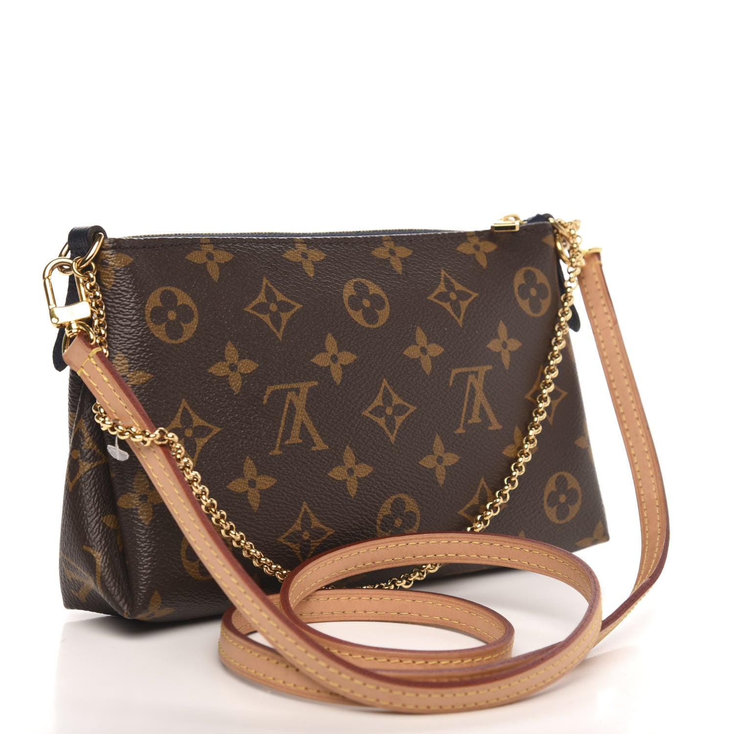 Louis Vuitton Monogram Pallas Clutch Blue Marine 3 of 9