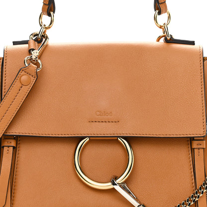 Chloe Calfskin Small Faye Day Shoulder Bag Tan 7 of 9
