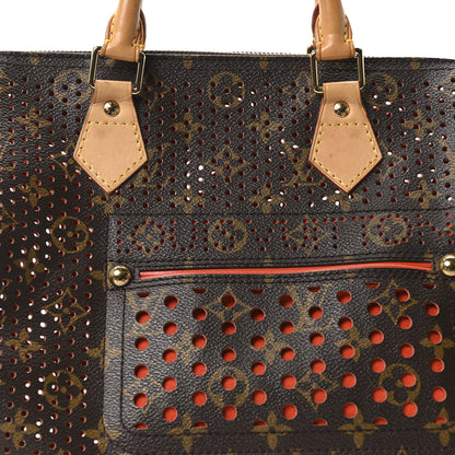 Louis Vuitton Monogram Perforated Speedy 30 Orange 7 of 9