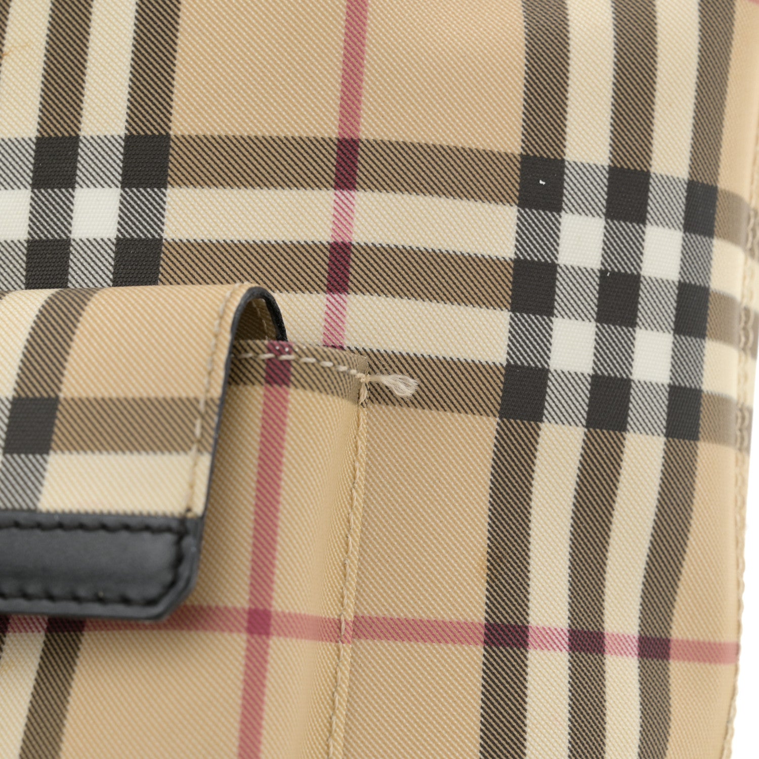 Burberry House Check Drawstring Backpack Black 16 of 19