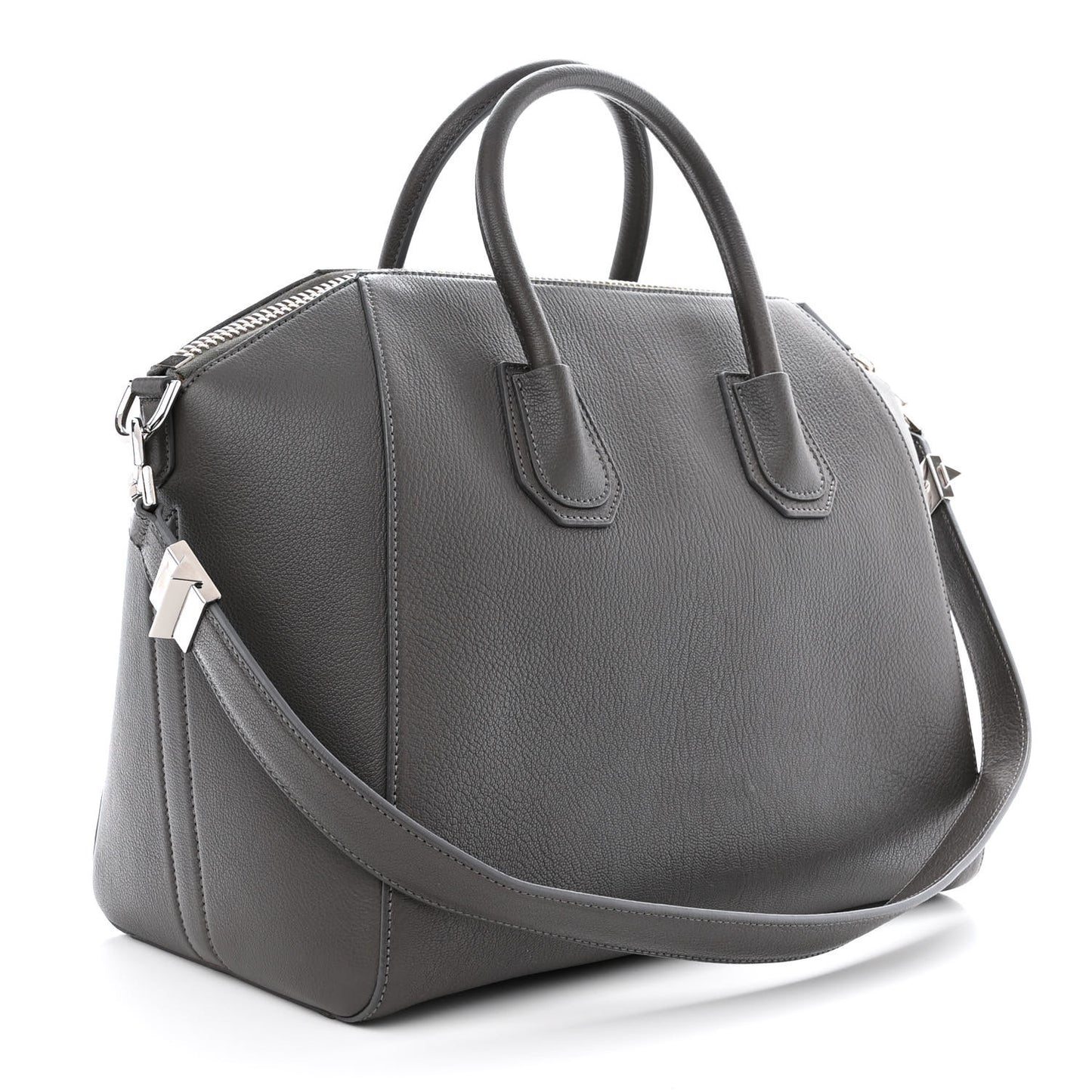 Sugar Goatskin Medium Antigona Dark Grey