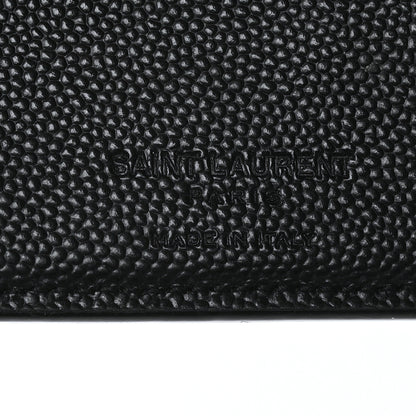 Saint Laurent Grain De Poudre Portefeuille Bi-Fold Wallet Black 6 of 10