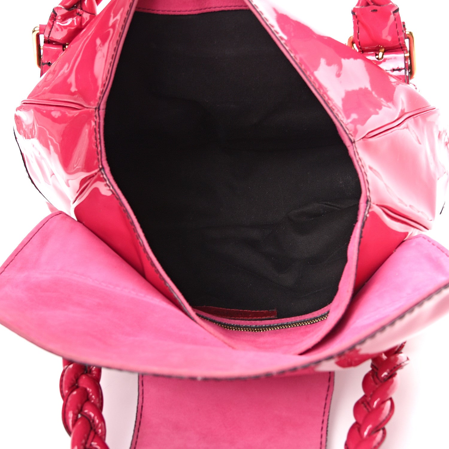 Valentino Garavani Patent Large Histoire Pink 4 of 19