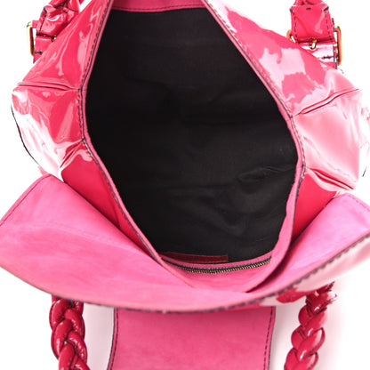 Valentino Garavani Patent Large Histoire Pink 4 of 19