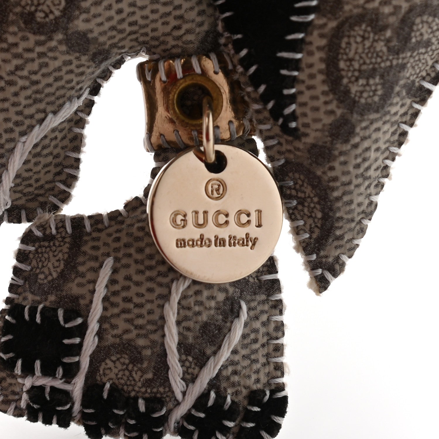 Gucci GG Supreme Monogram Dog Key Charm 3 of 5