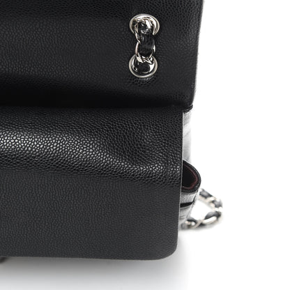 Chanel Caviar Quilted Jumbo Double Flap Black 12 of 16