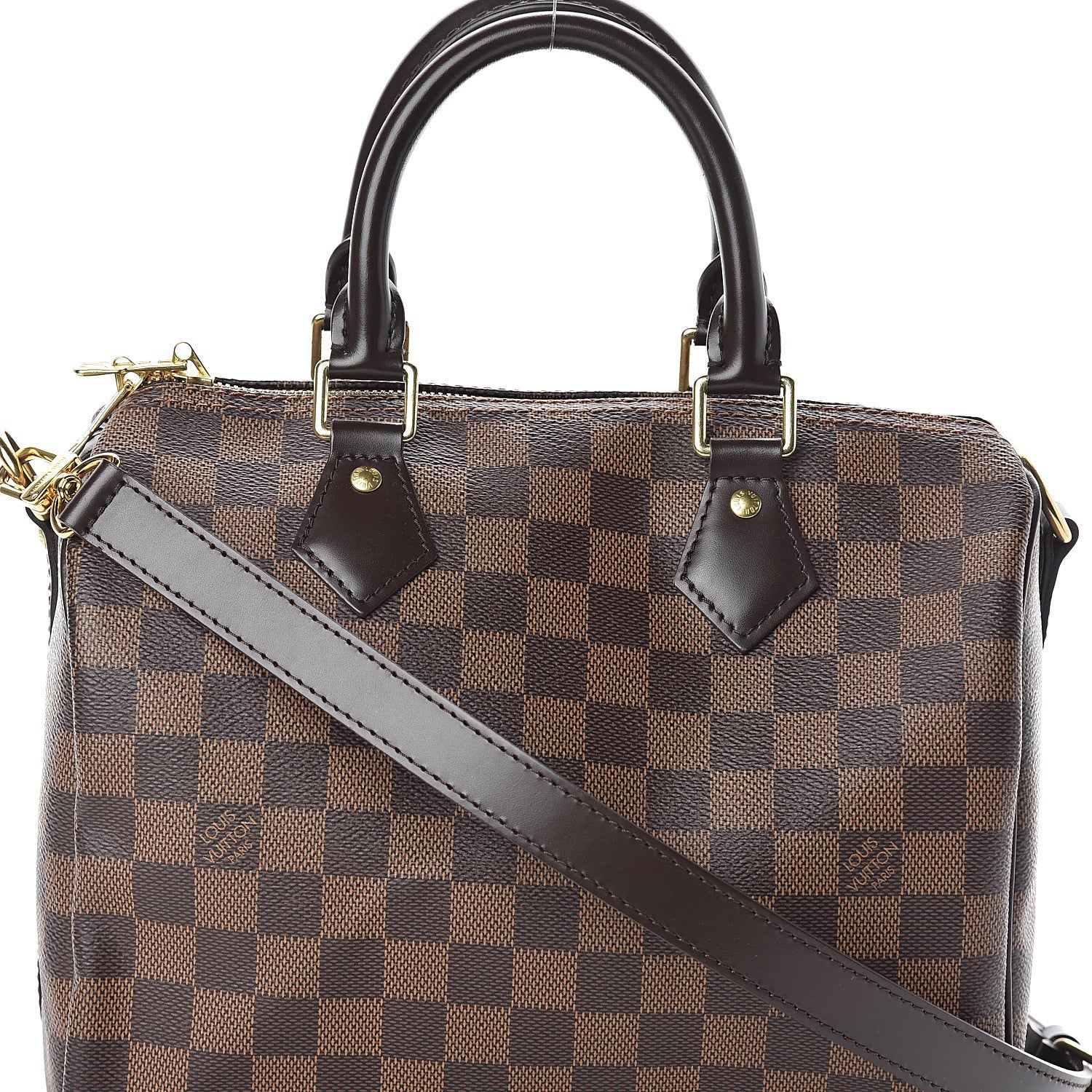 Louis Vuitton Damier Ebene Speedy Bandouliere 25 8 of 10