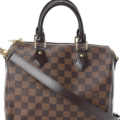 Louis Vuitton Damier Ebene Speedy Bandouliere 25 8 of 10