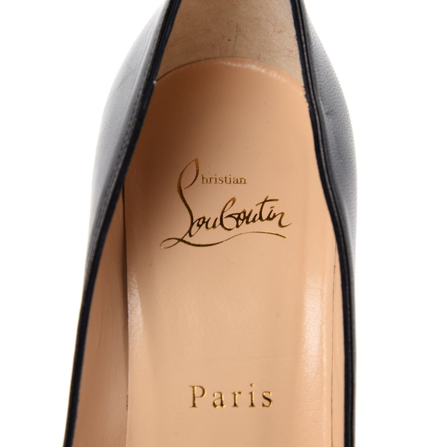Christian Louboutin Shiny Nappa Pigalle Follies 100 Pumps 37 Black 9 of 10