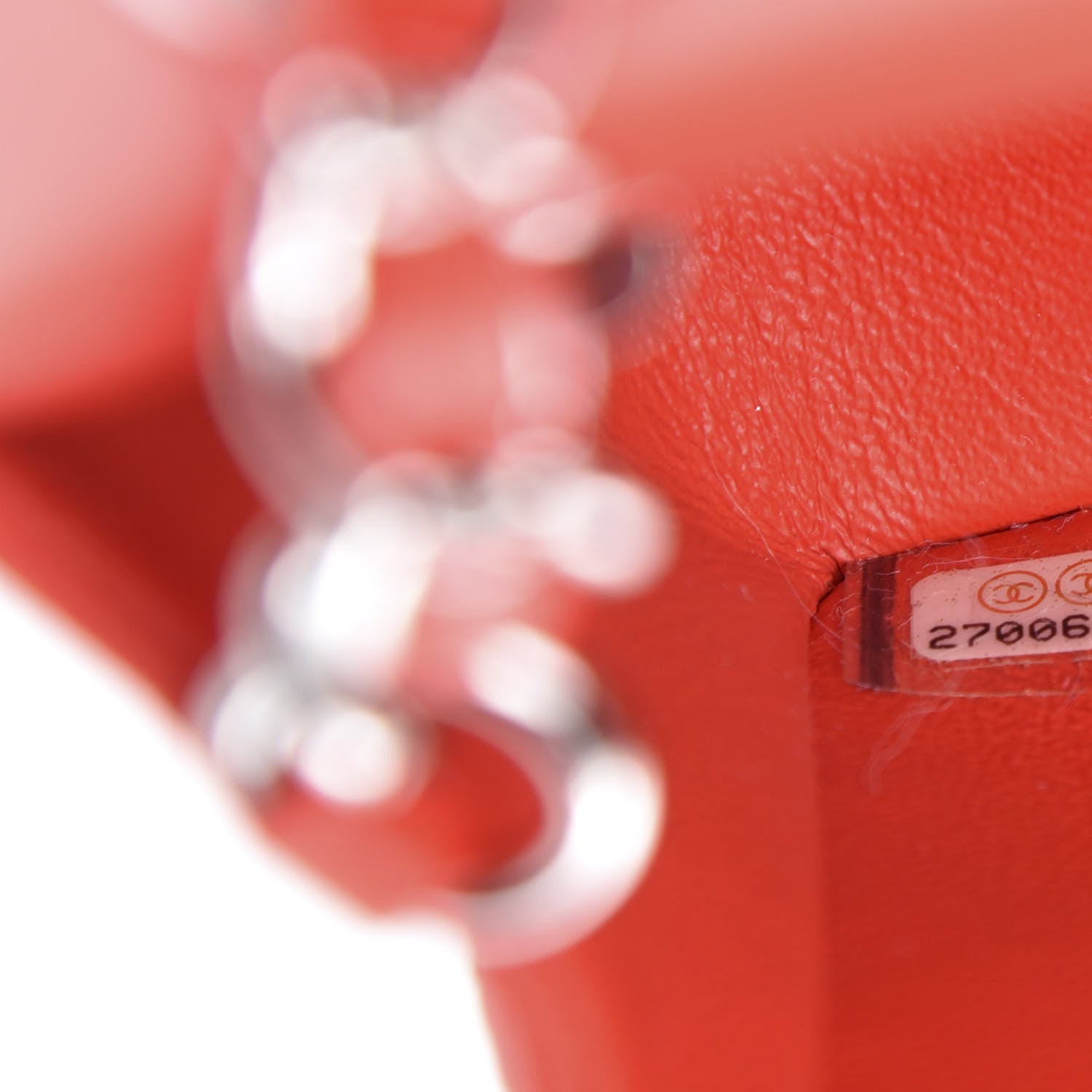 Chanel Lambskin Quilted Mini Rectangular Flap Red 9 of 11
