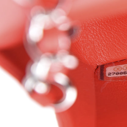 Chanel Lambskin Quilted Mini Rectangular Flap Red 9 of 11