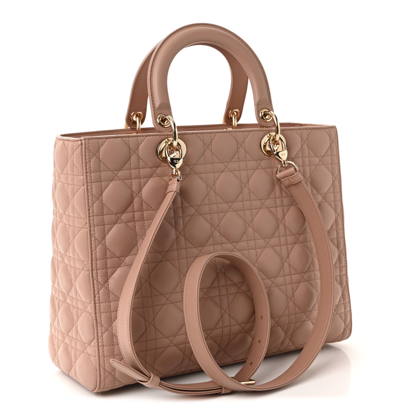 Lambskin Cannage Large Lady Dior Fard