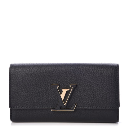 Louis Vuitton Taurillon Capucines Wallet Black 1 of 7
