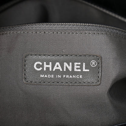 Chanel Lambskin Vertical Quilted Tote Navy 8 of 14