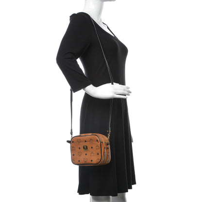 MCM Visetos Mini Camera Crossbody Bag Cognac 2 of 10
