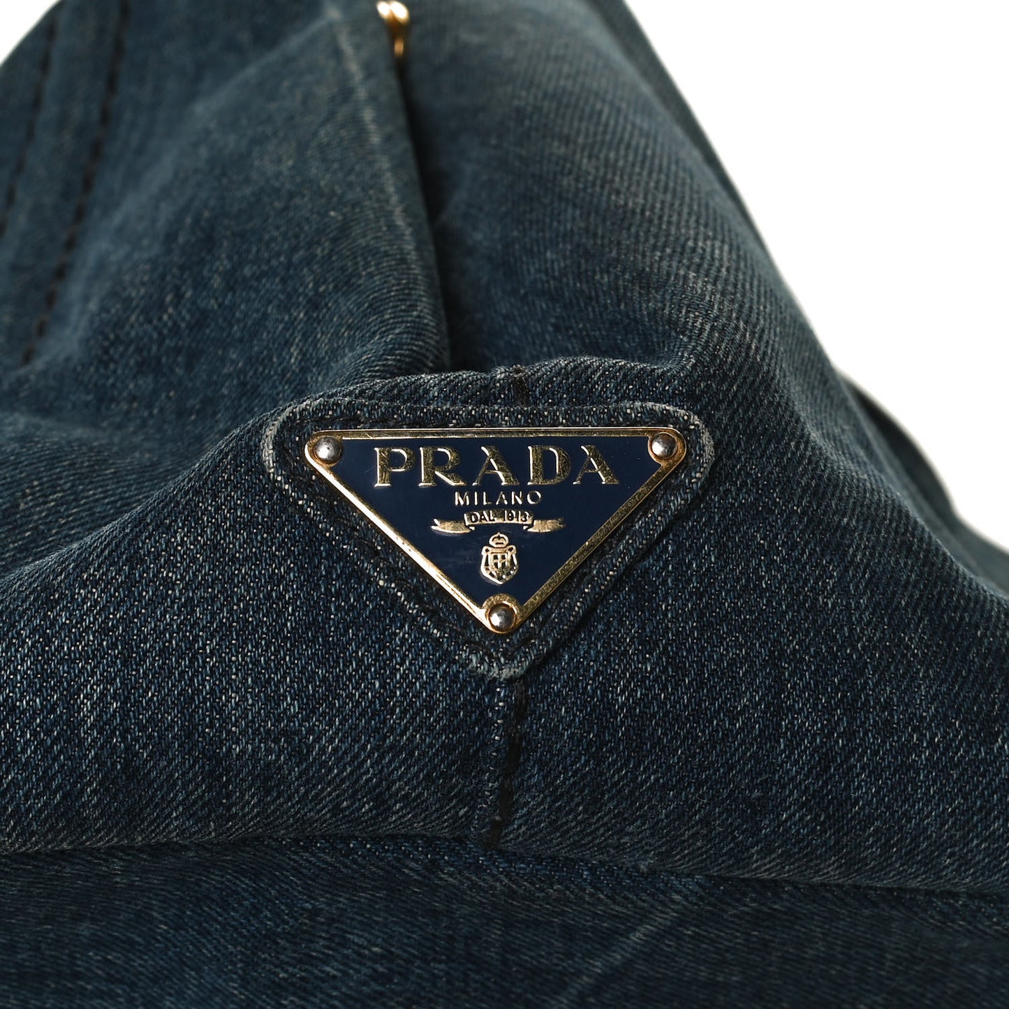 Denim Logo Tote Avio