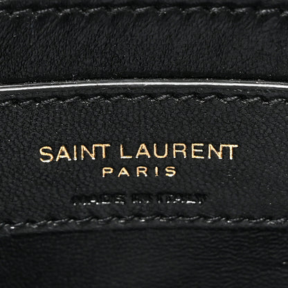 Saint Laurent Patent Quilted 80's Vanity Bag Blue 6 of 17